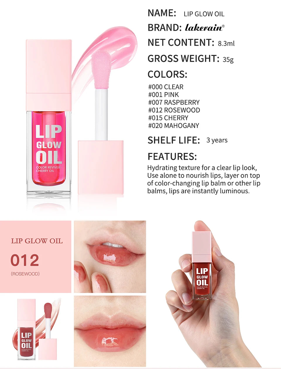 Hydrating Mirror Finish Lip Glow Oil for Nourished and Glossy Lips - 16