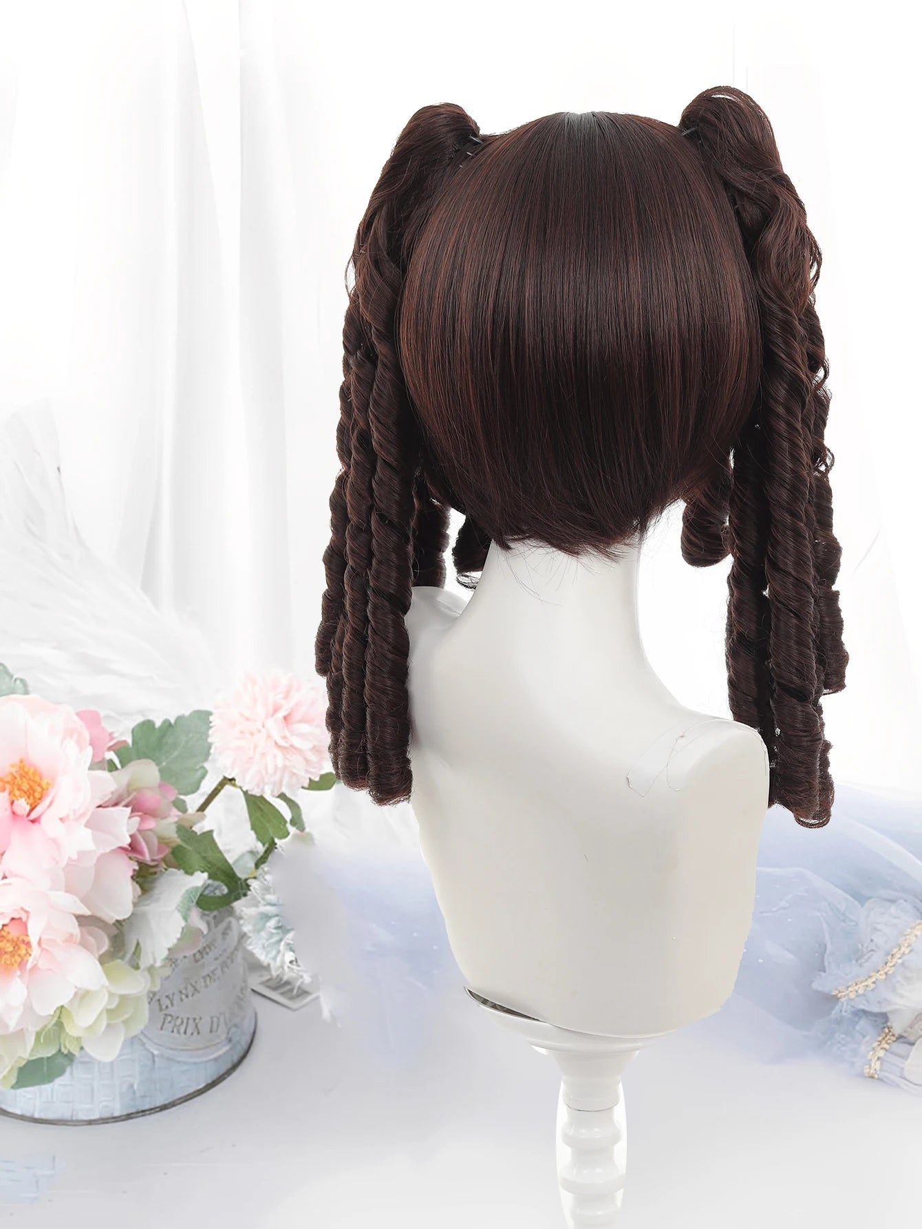 Long Wavy Blonde Cosplay Wig with Bangs - 19