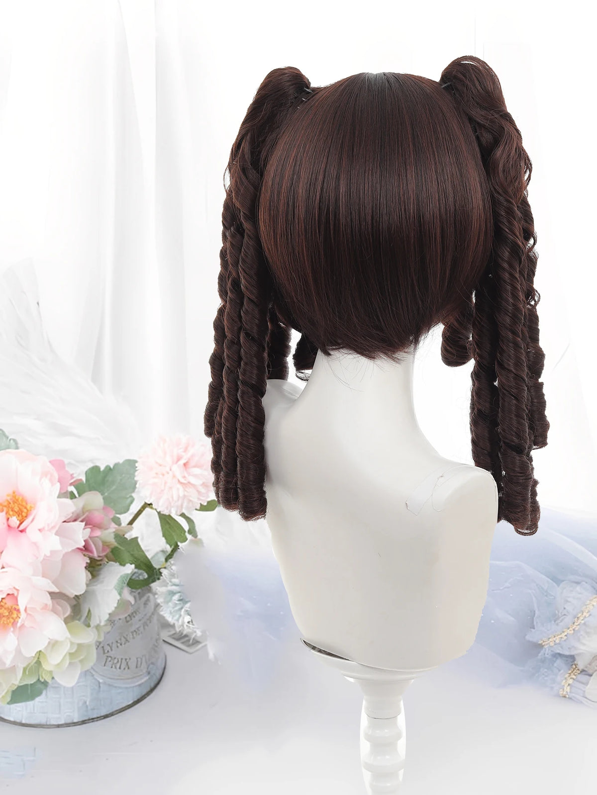 Long Wavy Blonde Cosplay Wig with Bangs