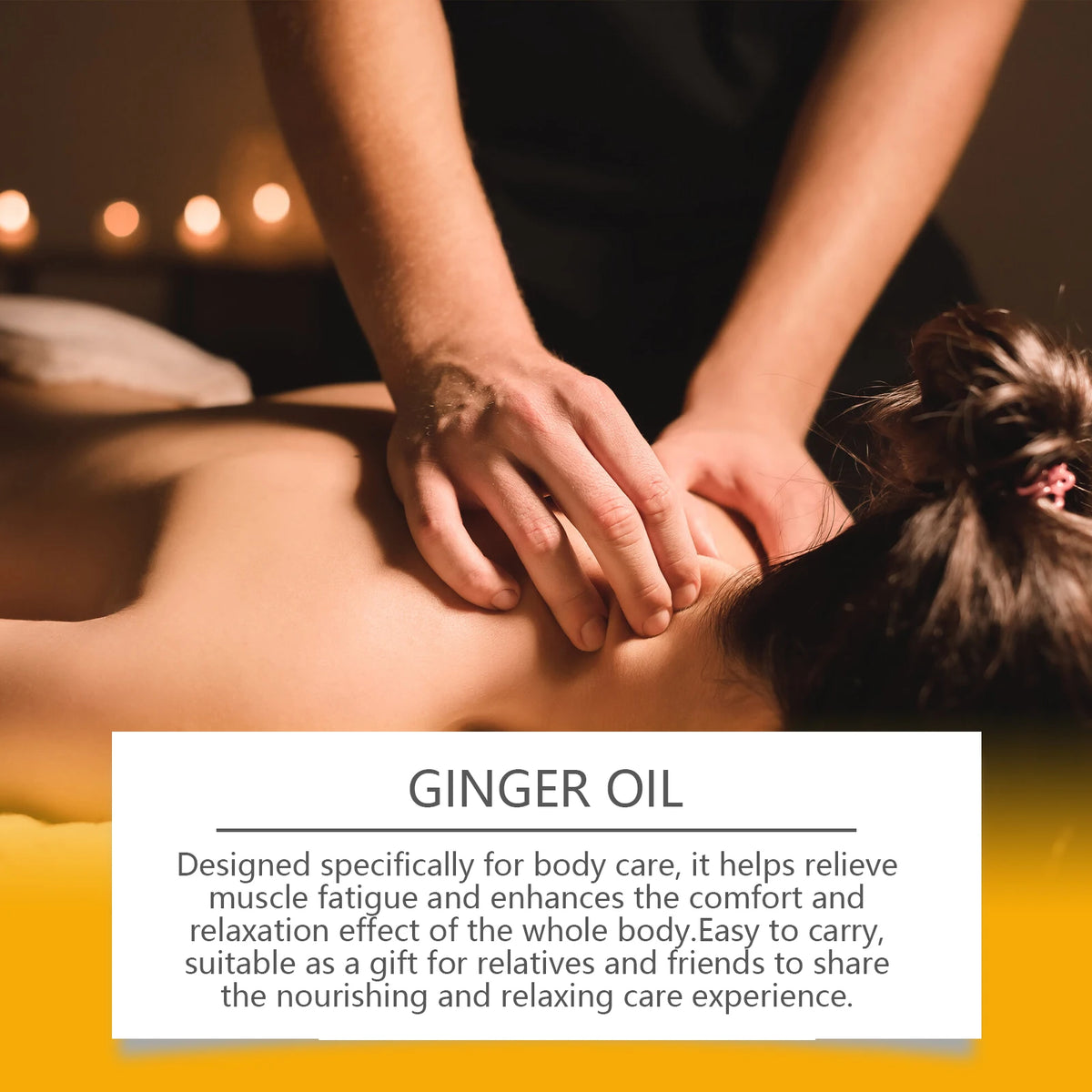 Ginger Essential Massage Oil for Muscle Relief and Skin Nourishment