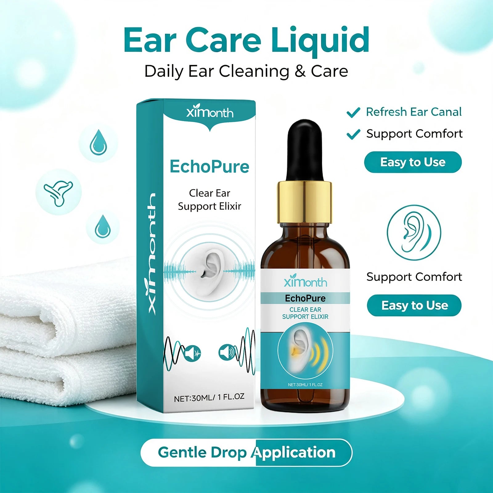 Natural Ear Wax Removal Drops for Tinnitus Relief and Ear Canal Cleaning - 6