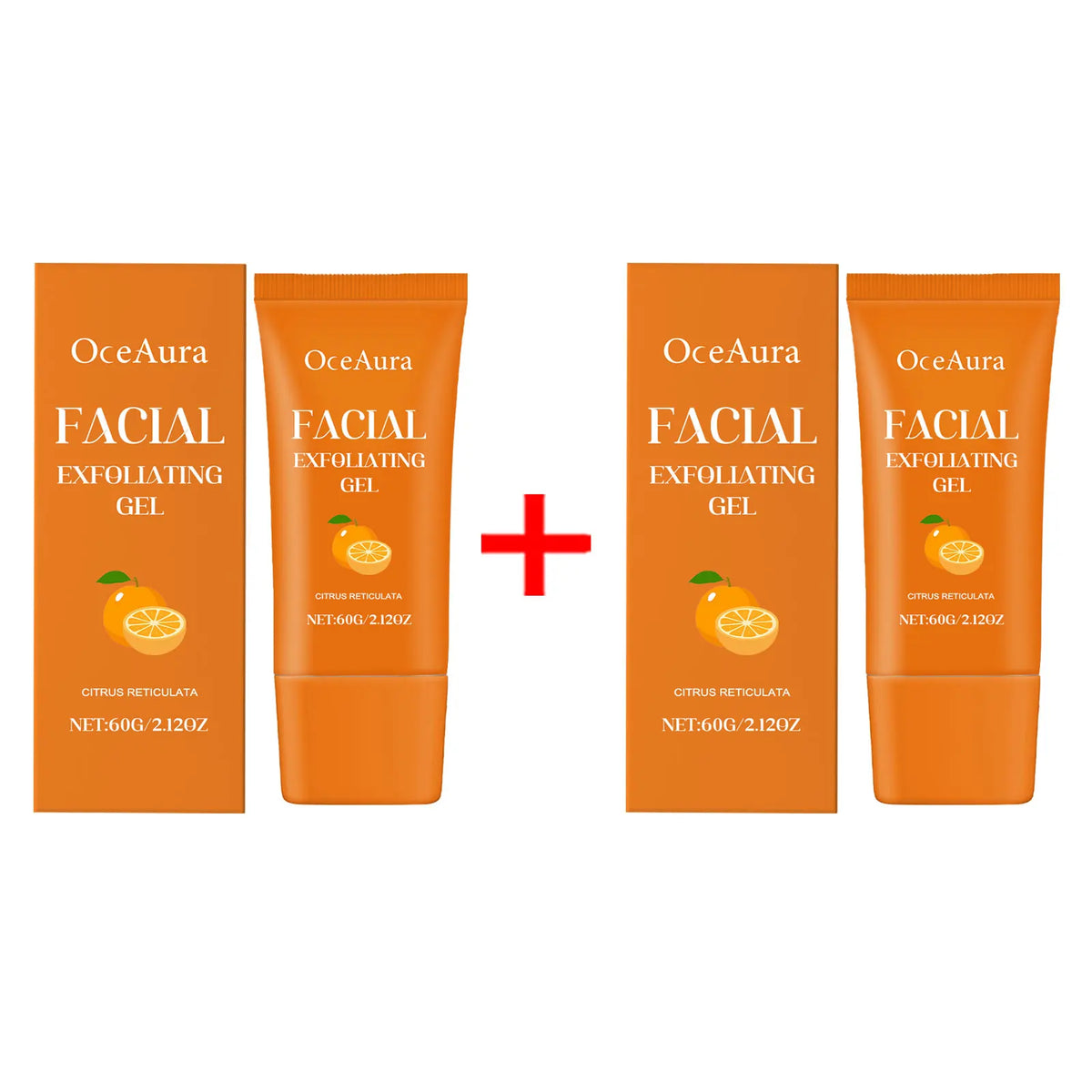 Brightening Orange Facial Exfoliating Gel for Smooth and Glowing Skin