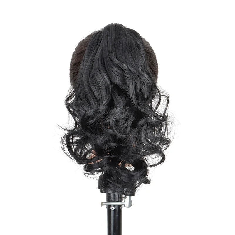 10-Inch Wavy Curly Claw Clip Ponytail Hair Extension