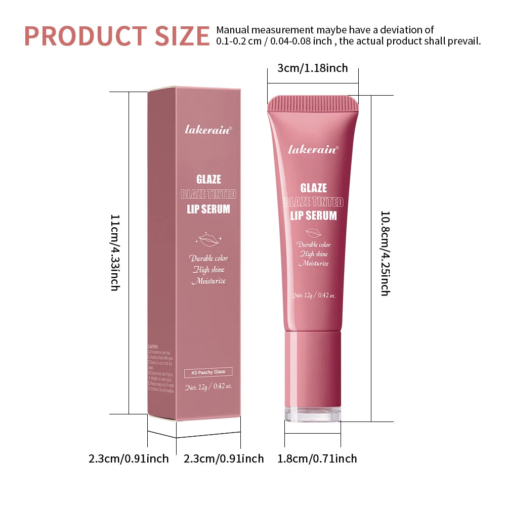 Hydrating Tinted Lip Serum for High-Shine Plump and Nourished Lips - 10