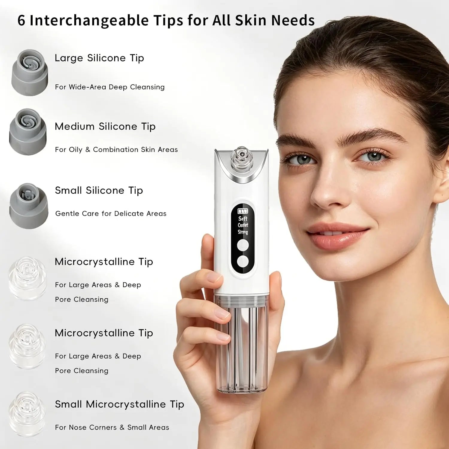 Electric Pore Vacuum and Blackhead Remover for Deep Facial Cleansing - 4