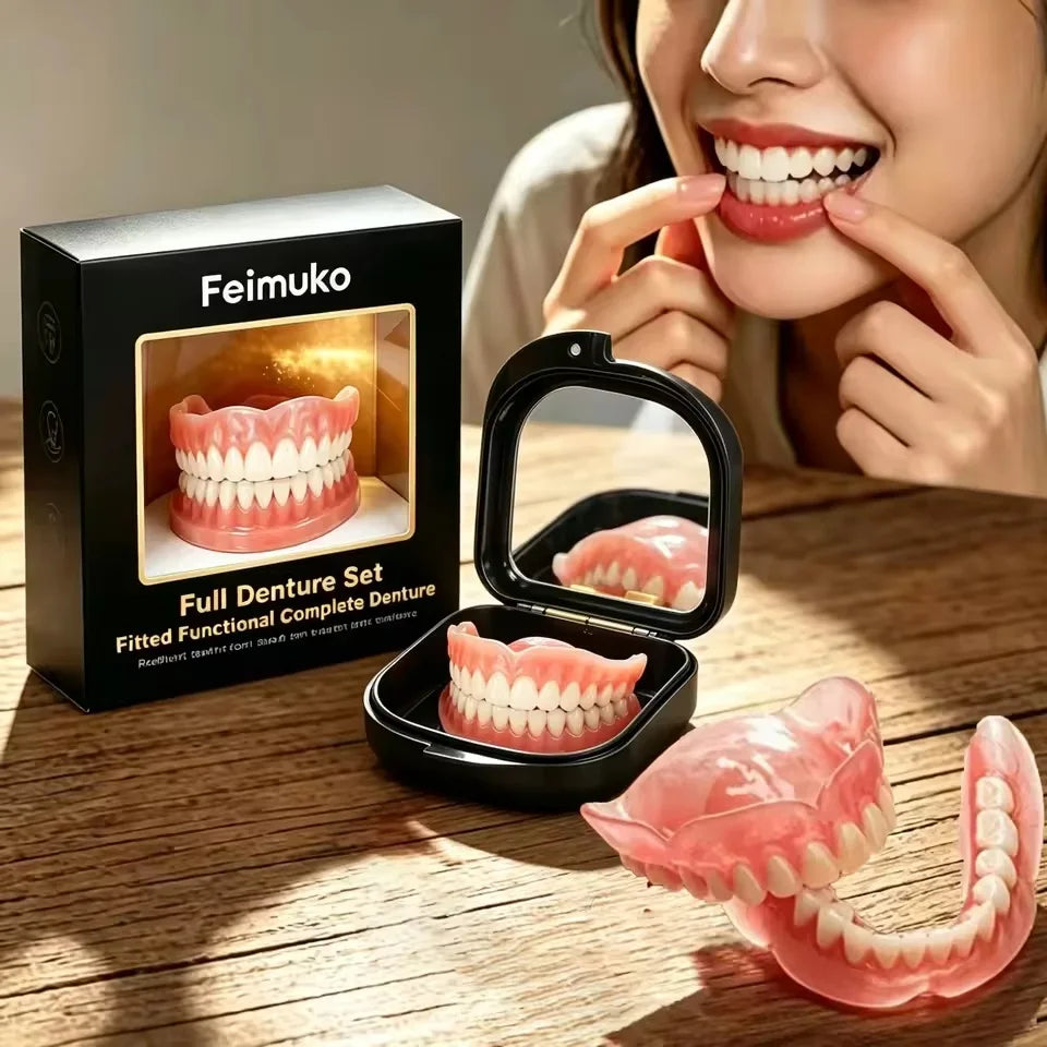 Full Mouth Silicone Denture Set for Natural Smile and Daily Comfort - 1