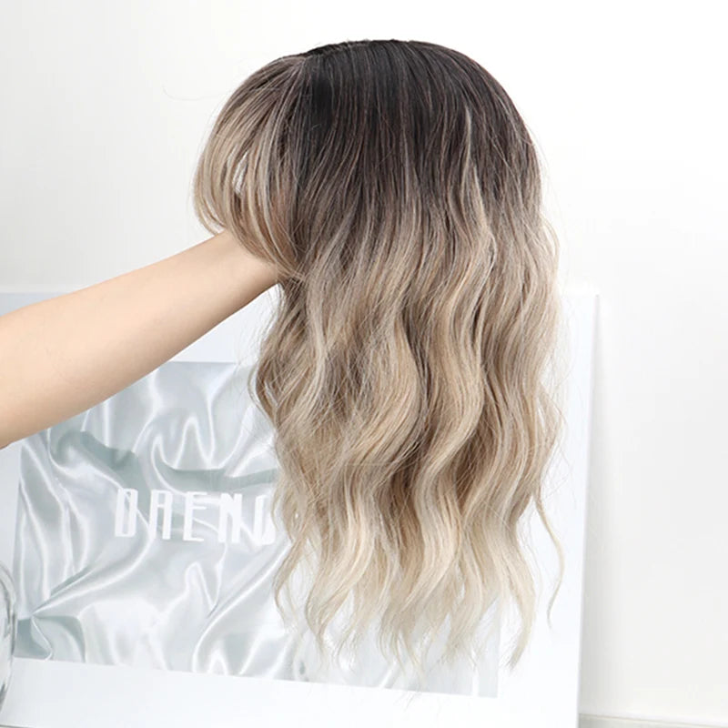 Wavy Curly Hair Topper Extension with Clips