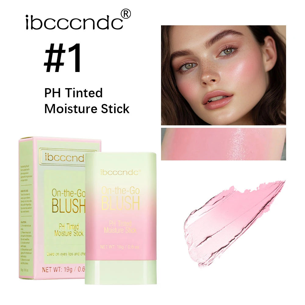 Tinted Moisturizing Blush Stick for Natural Cheeks, Eyes and Lips