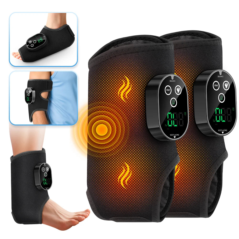 Heated Vibration Ankle and Foot Massager for Pain Relief and Recovery - 17