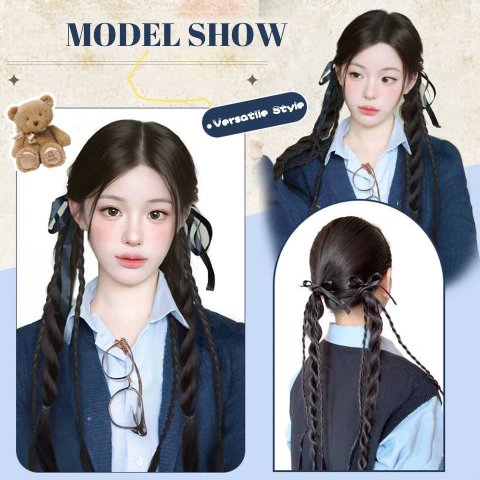 Long Claw Clip-On Braid Ponytail Hair Extension for Daily Styling - 6