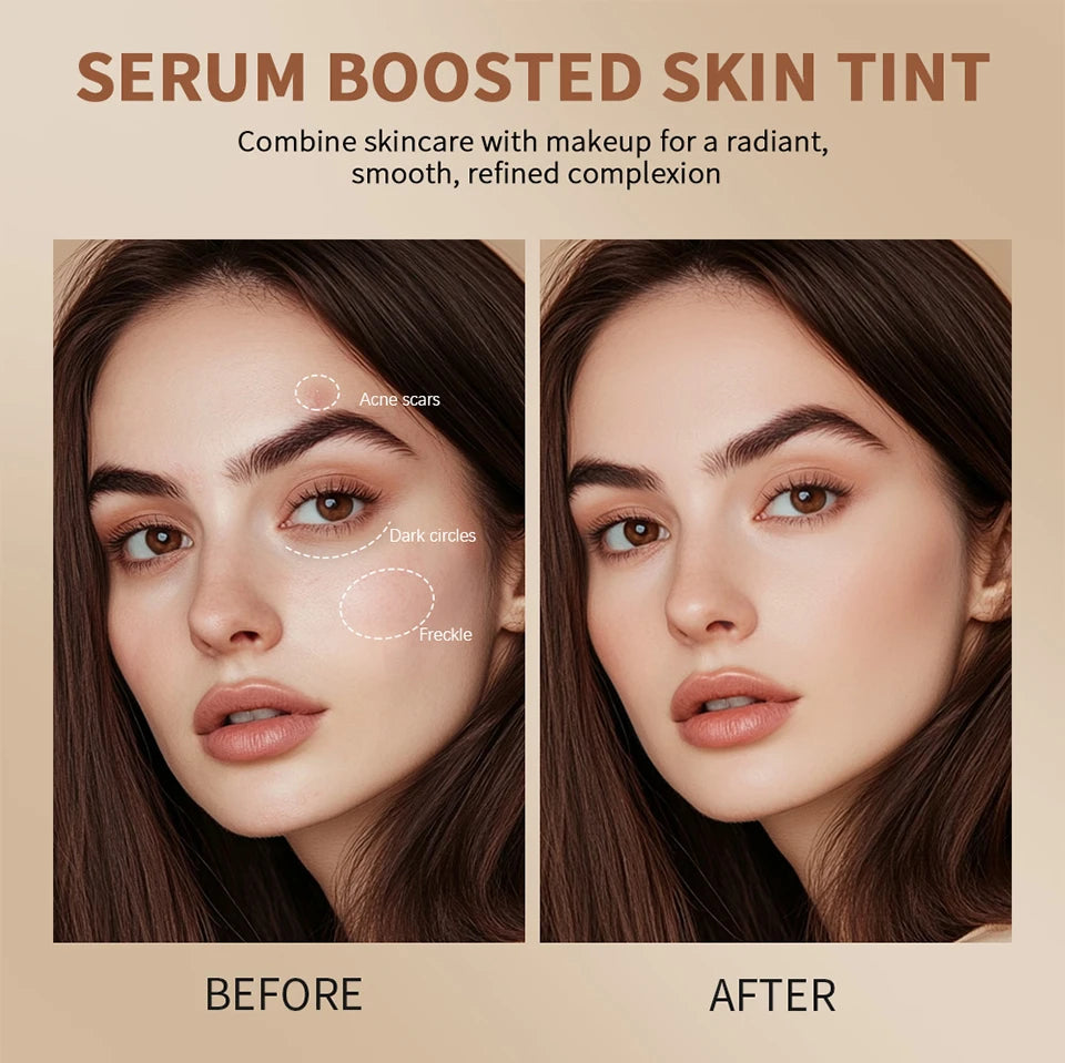 Serum-Boosted Skin Tint Foundation Stick for Radiant Hydrating Coverage - 12