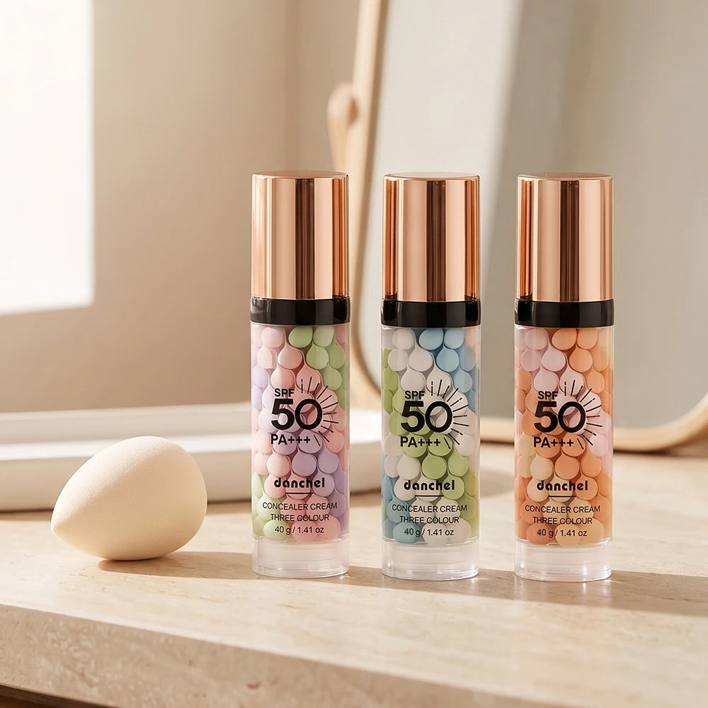3-Color Correcting Concealer and Makeup Primer with SPF 50 - 17