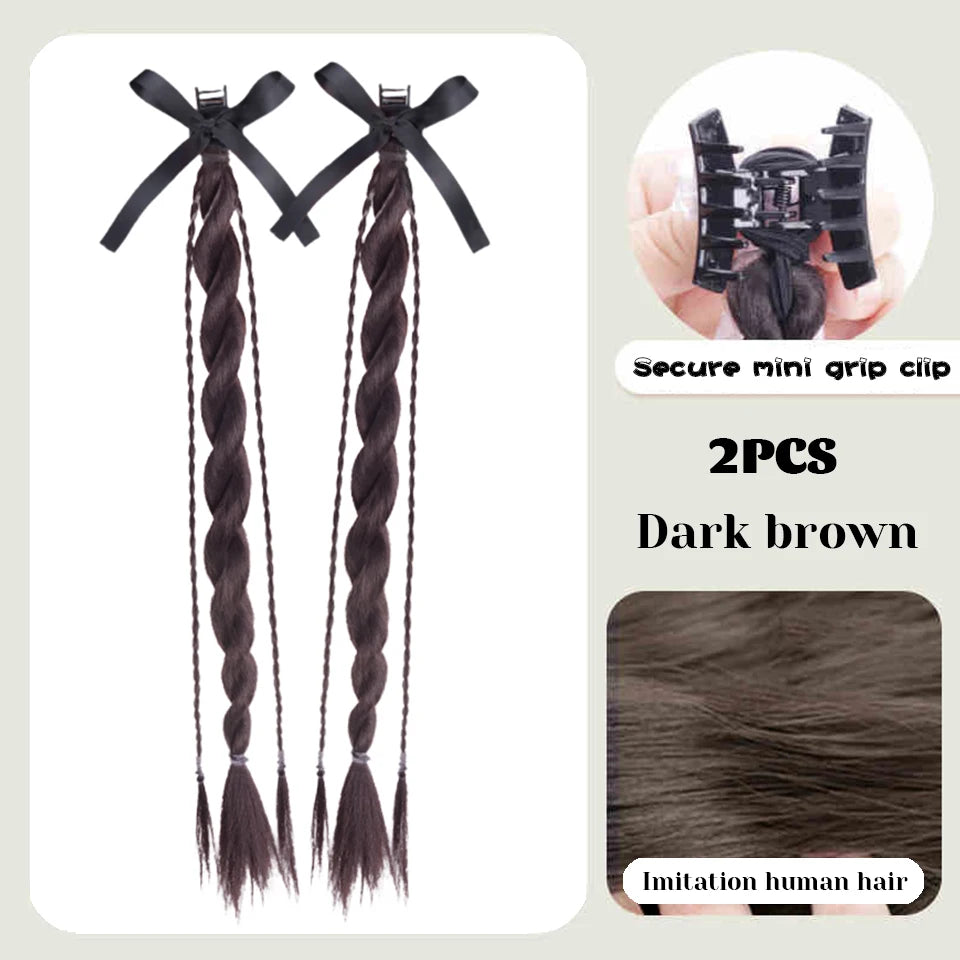 Long Claw Clip-On Braid Ponytail Hair Extension for Daily Styling