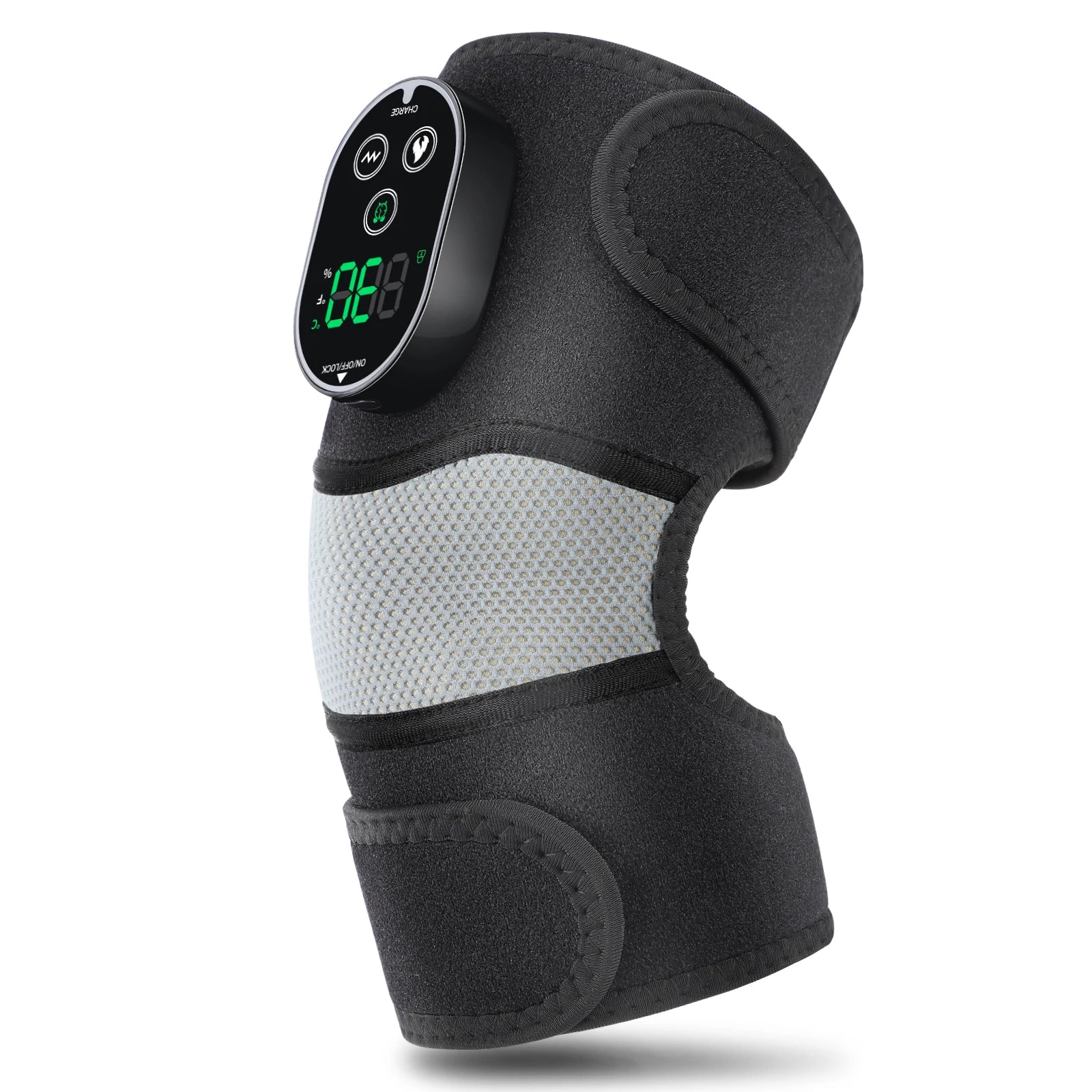 Heated Vibration Knee Massager Wrap for Joint Pain Relief and Recovery - 16