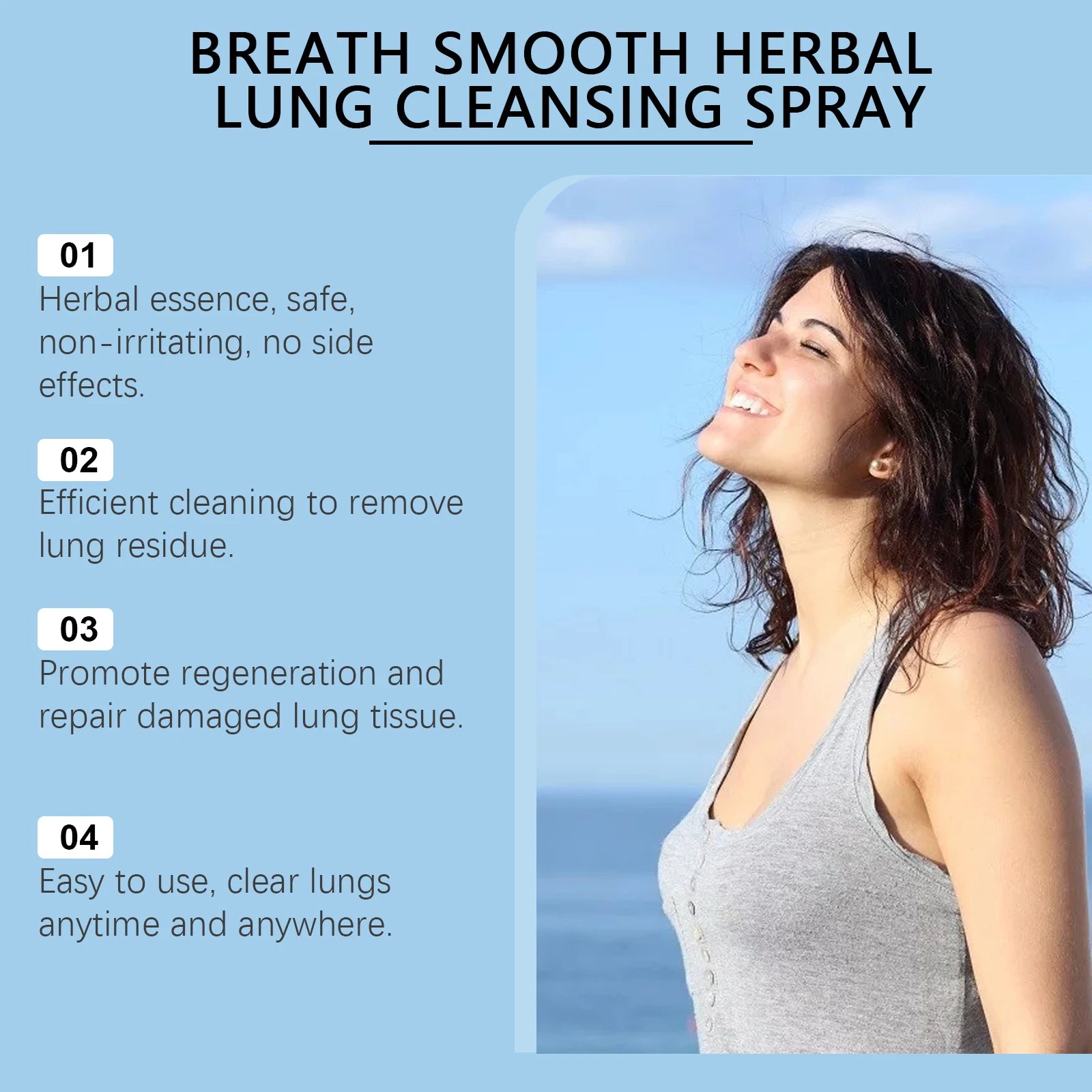 Herbal Lung Cleansing and Throat Soothing Care Spray - 10