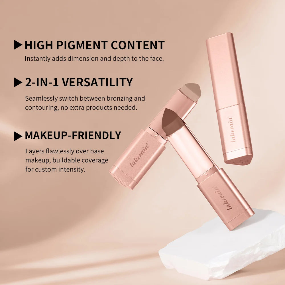 Cream Bronzing and Contouring Stick for a Natural Sculpted Glow