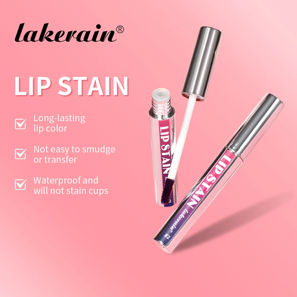 Long-Lasting Waterproof Peel Off Lip Stain Set - 4