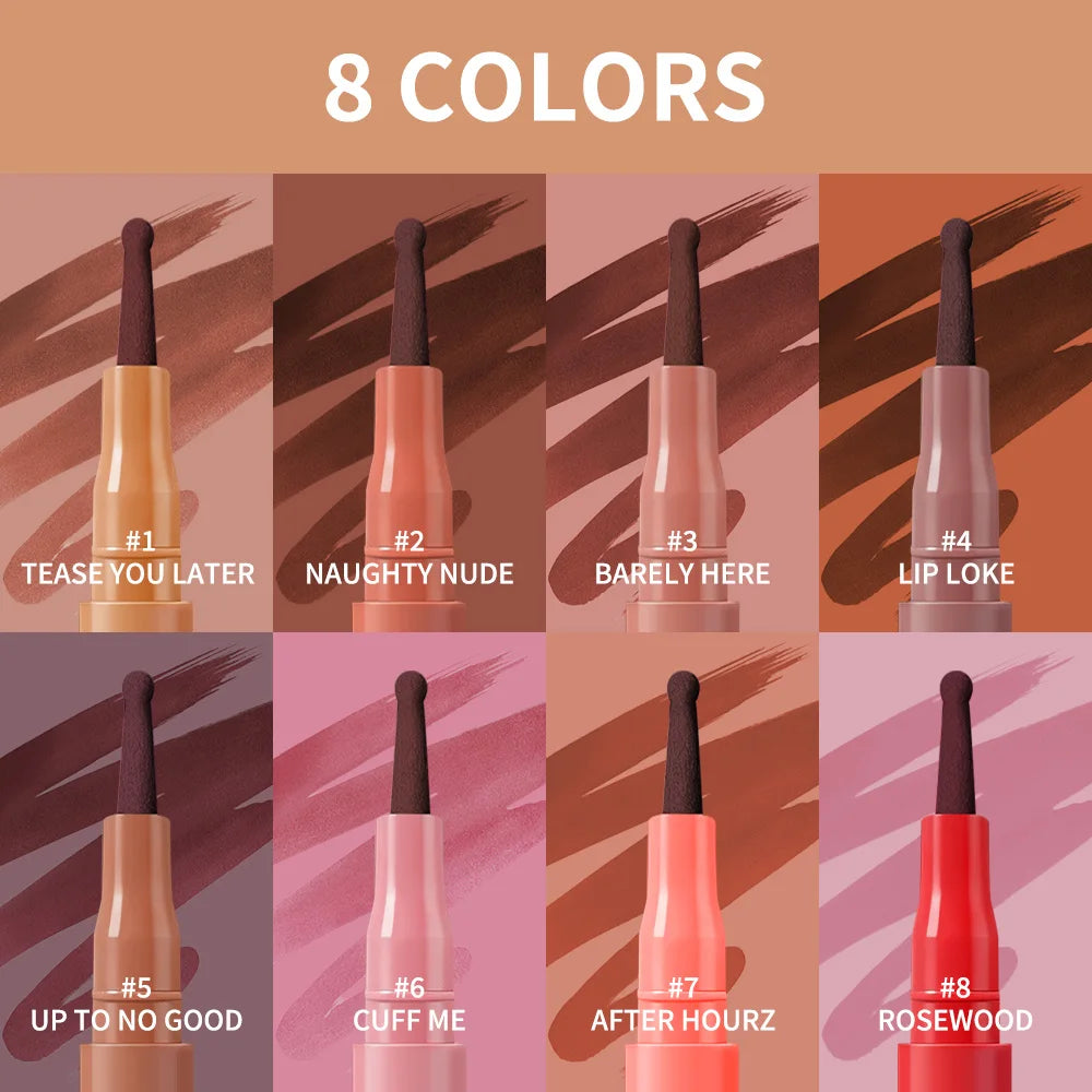 Waterproof Felt Tip Lip Liner Stain for Long Lasting Sculpted Lips - 1