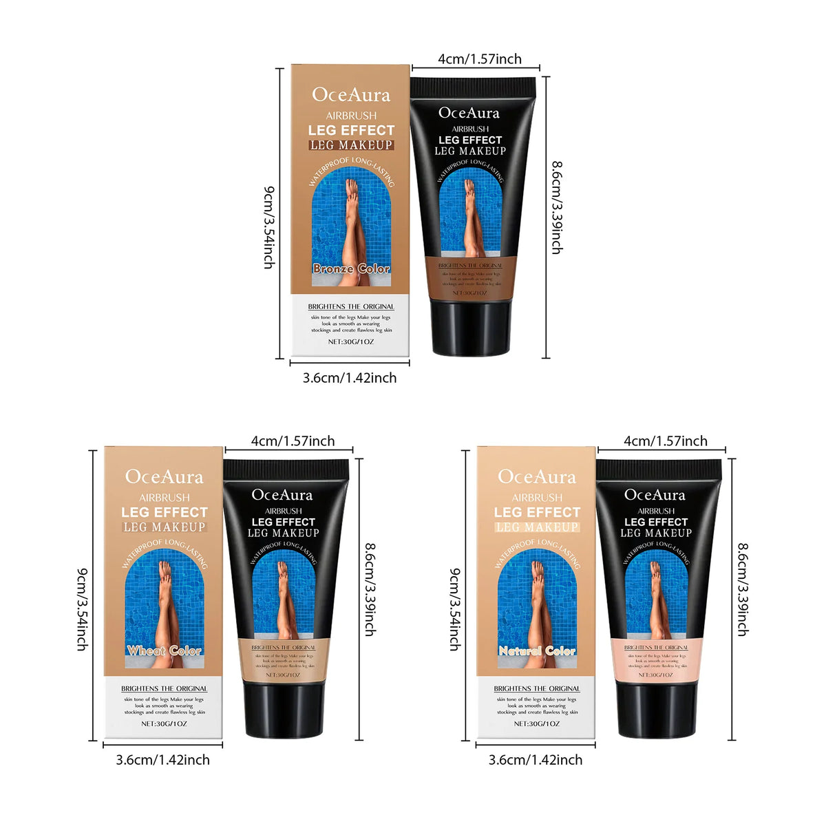 Waterproof Leg Makeup Concealer for Scars and Varicose Veins