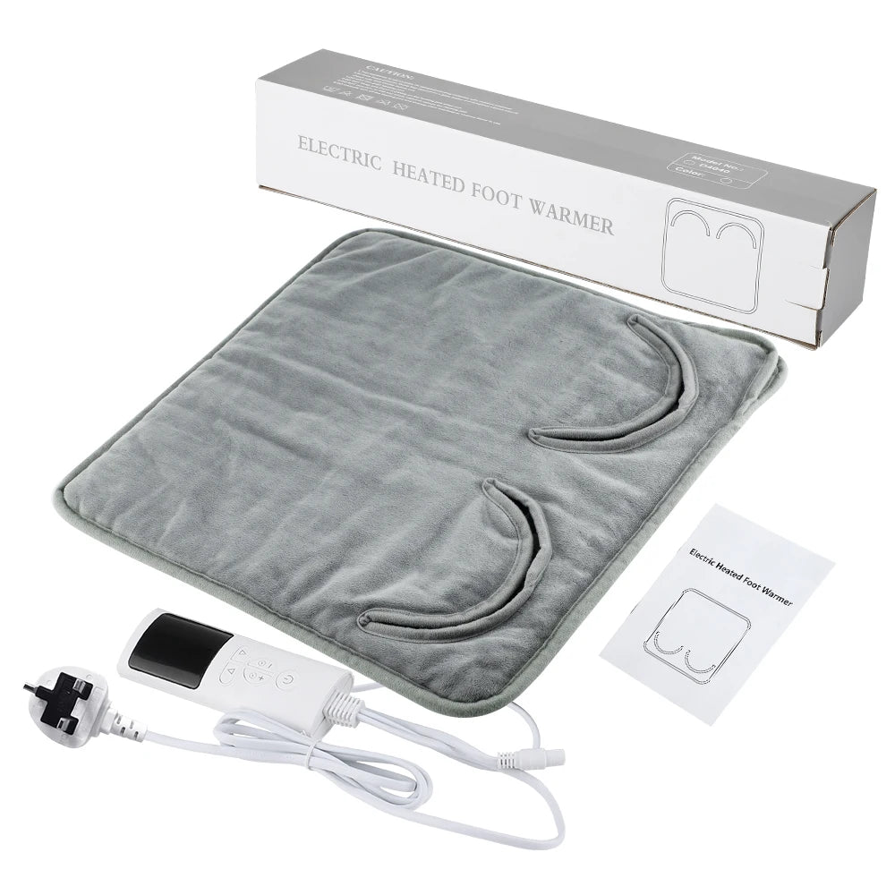 Electric Heated Foot Warmer with 9 Heat Levels and Auto Shut-Off Timer - 27