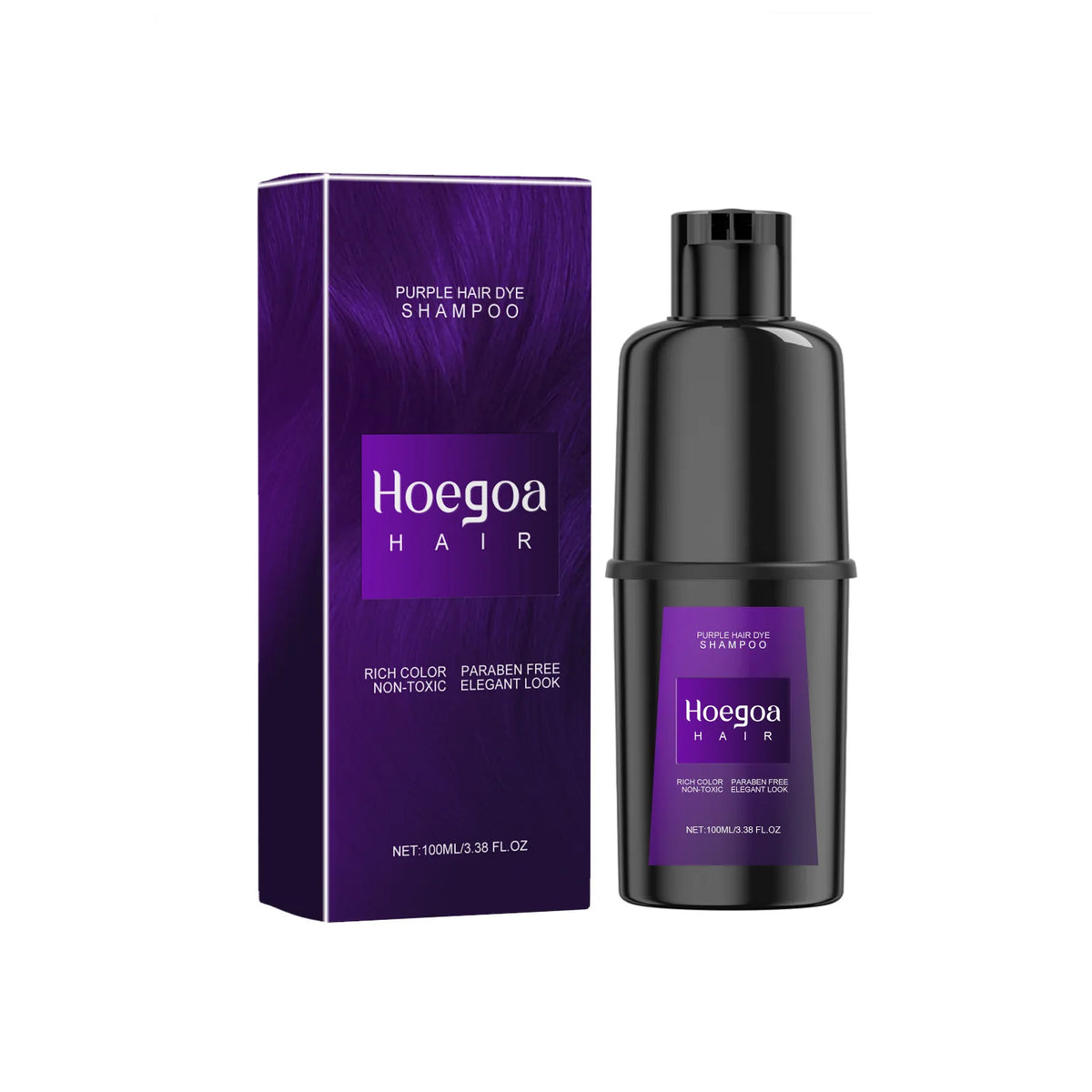 Instant Hair Color Dye Shampoo for Easy Grey Hair Coverage