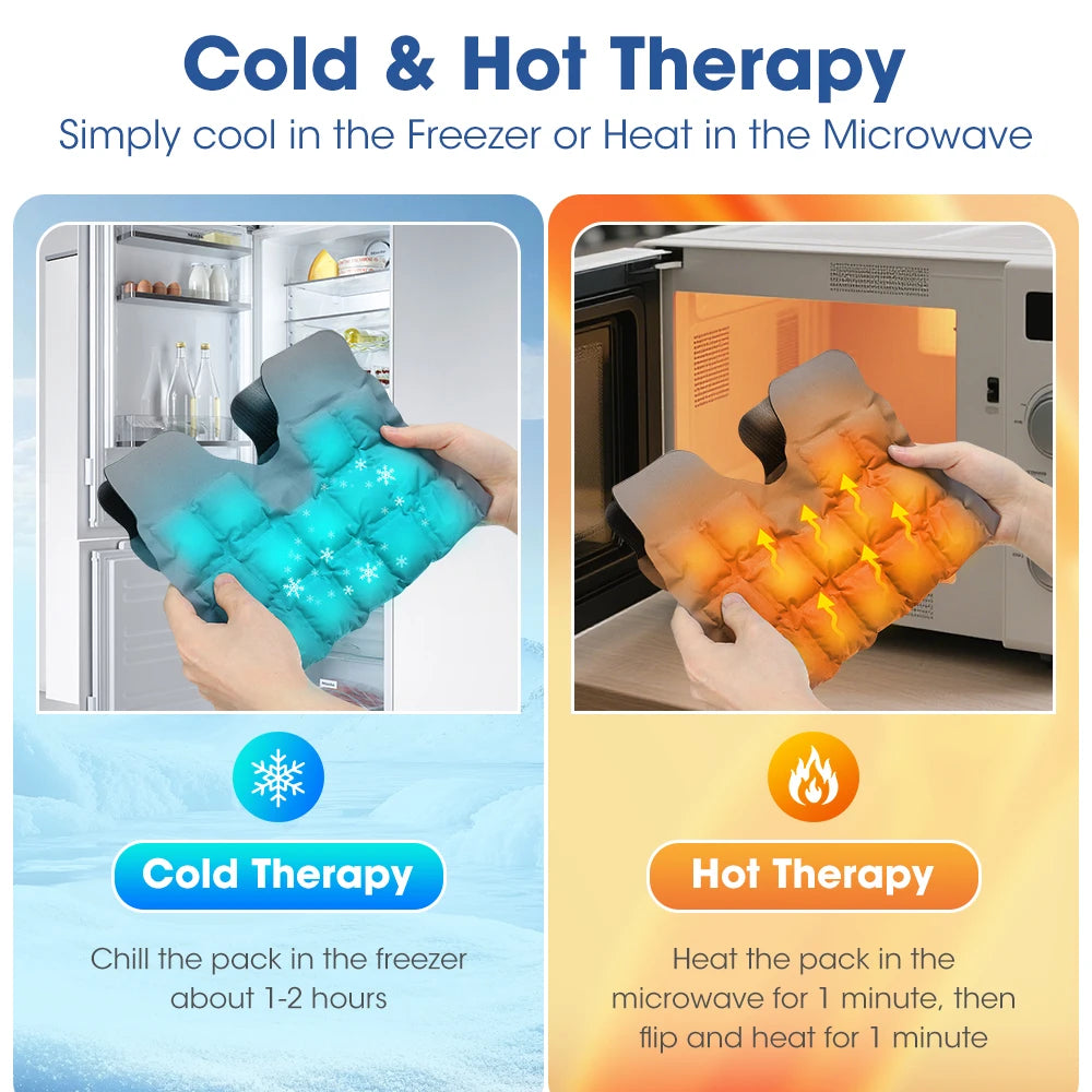 Reusable Hot and Cold Therapy Knee Wrap for Pain Relief and Recovery