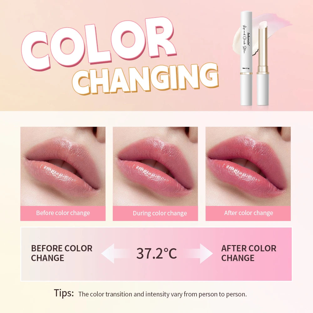 pH-Activated Color-Changing Lip and Cheek Stain Moisturizing Balm