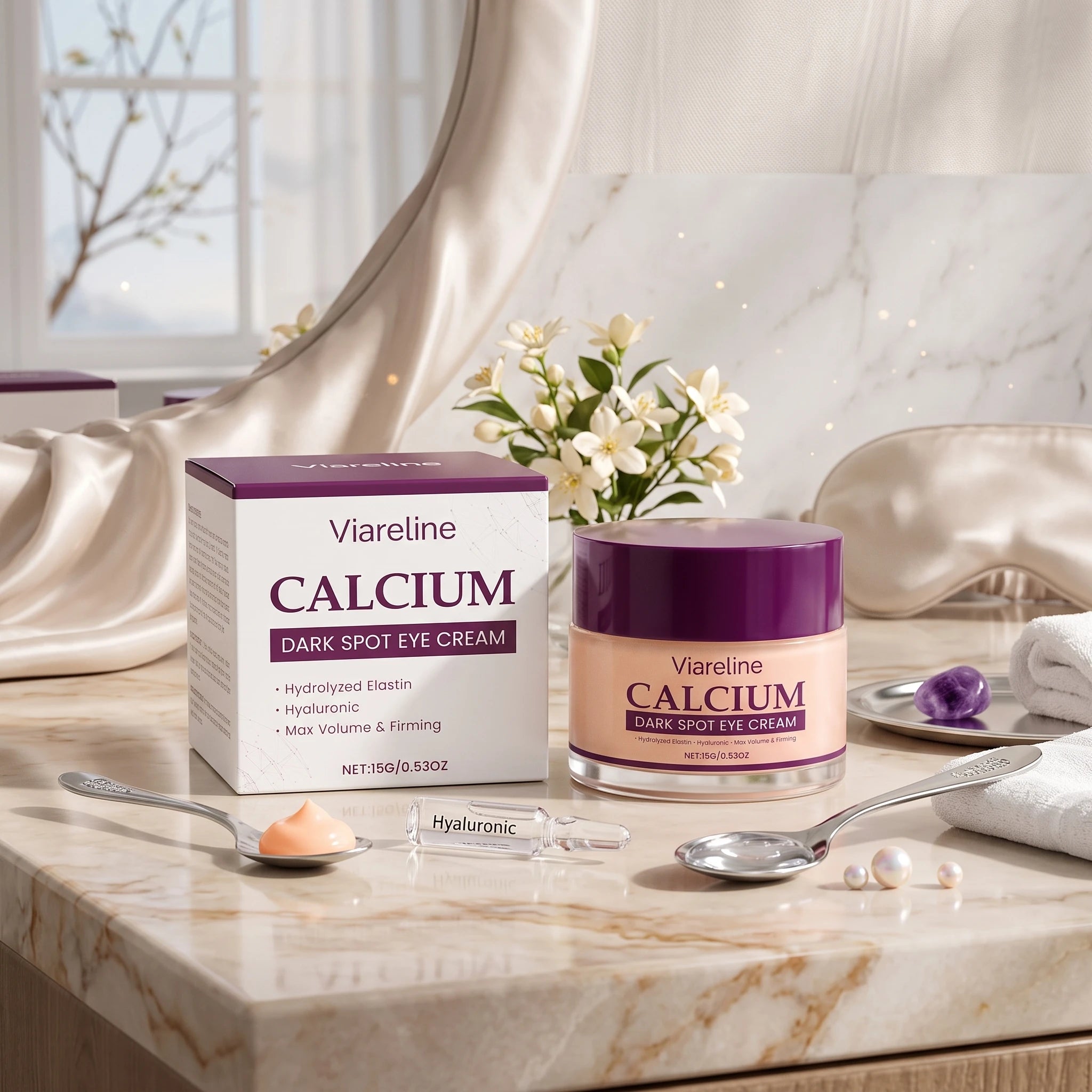 Hydrating Calcium Eye Cream for Dark Circles and Fine Lines - 4