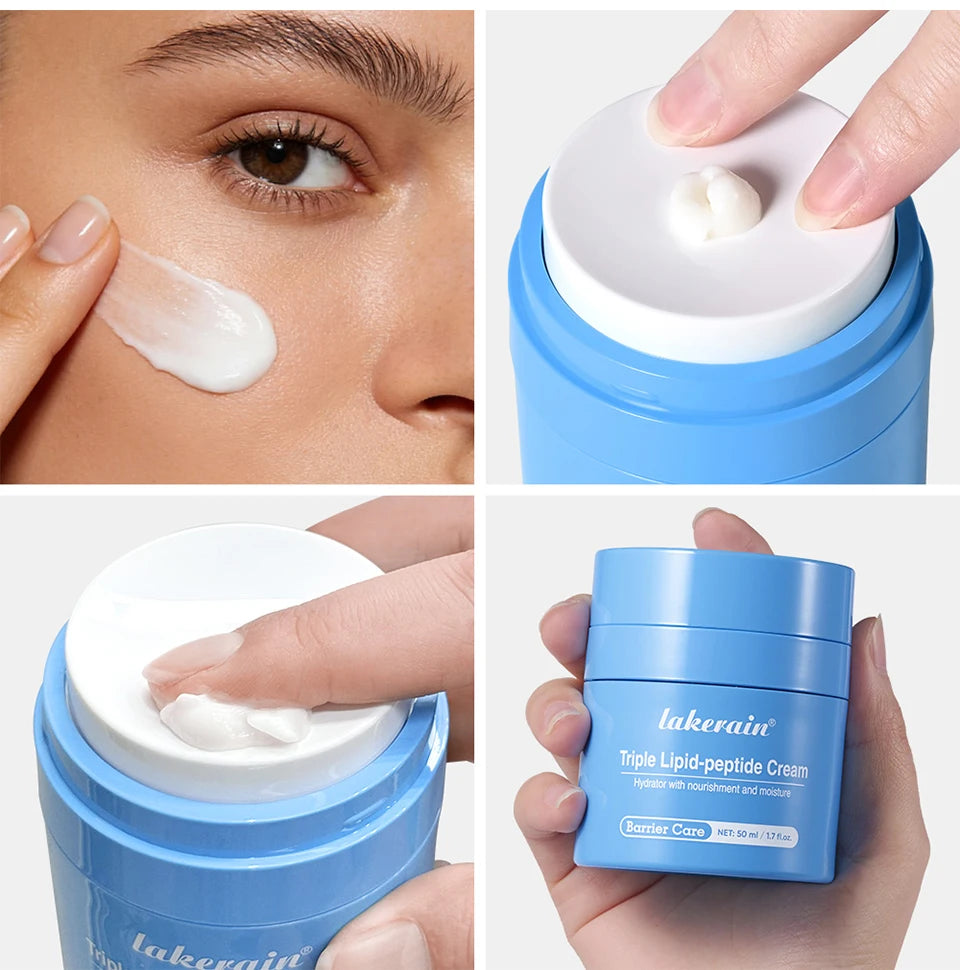 Triple Lipid Peptide Moisturizing Face Cream for Dry and Sensitive Skin