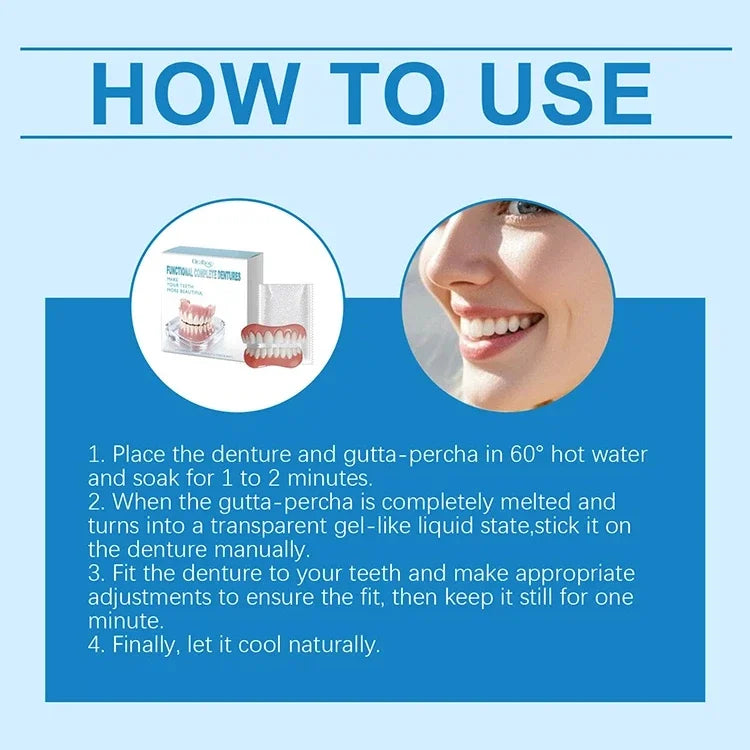 Instant Smile Cosmetic Dentures for Natural Looking Teeth and Confidence - 5