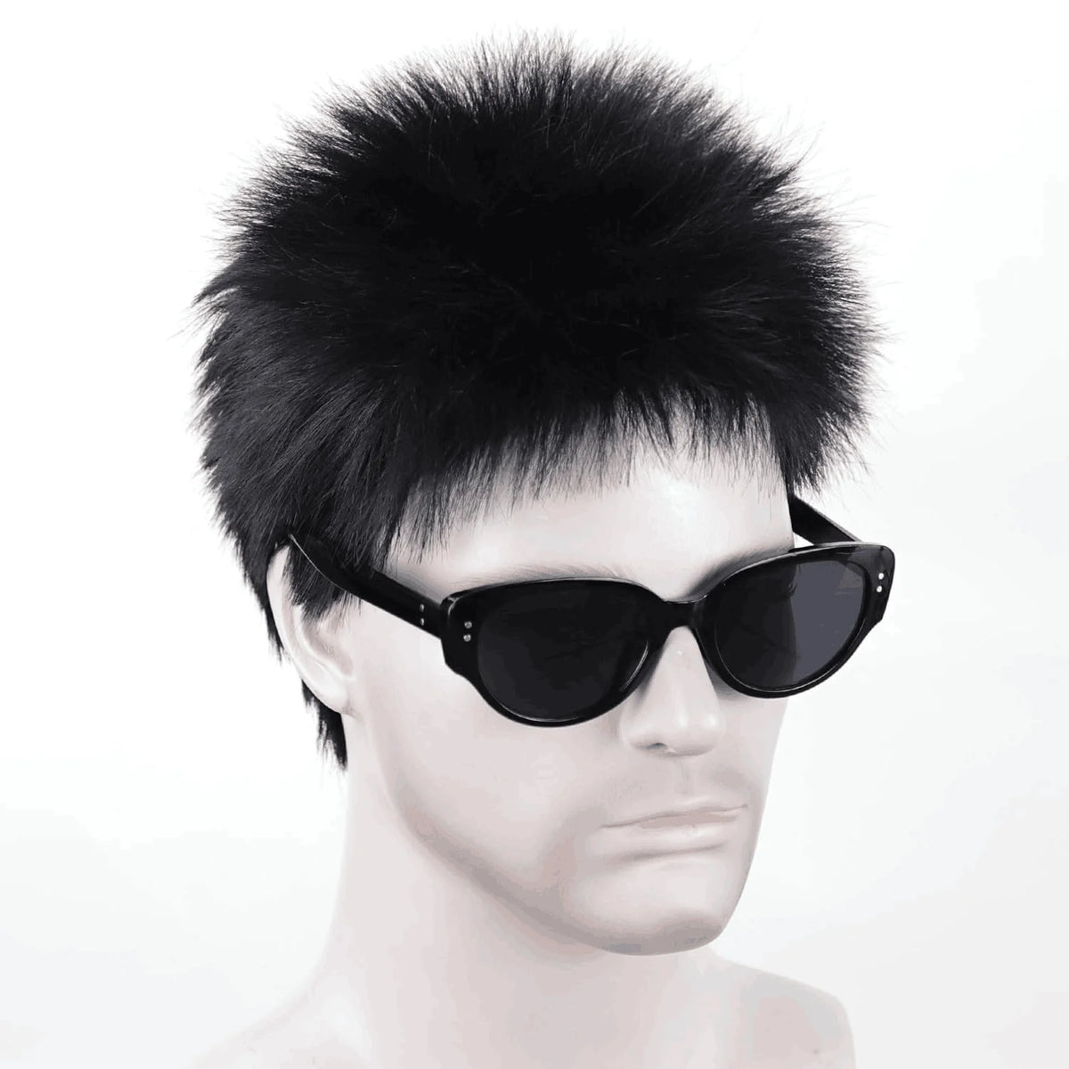 Short Layered Black Wig for Men Daily and Cosplay