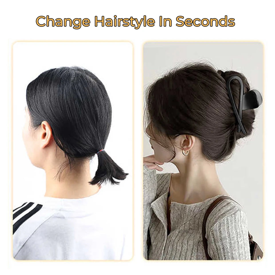Synthetic Flower Bud Hair Bun Extension with Claw Clip - 2