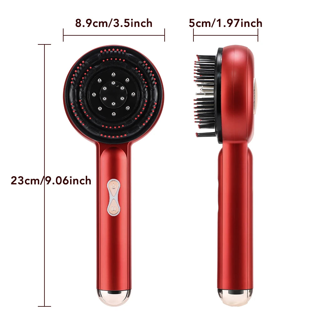 Electric Scalp Massage Comb with Liquid Applicator for Hair Growth