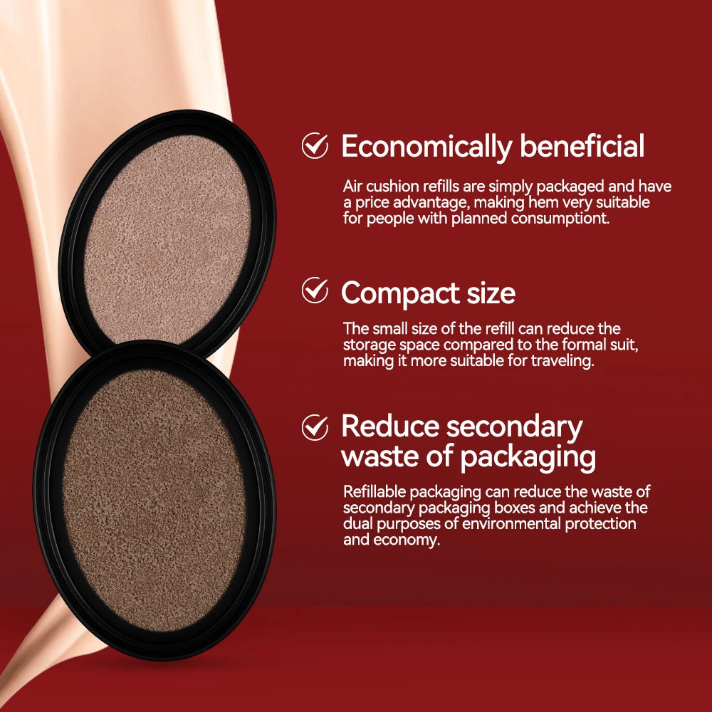 Long-Lasting Waterproof Cushion Foundation Refill for Flawless Skin - 3