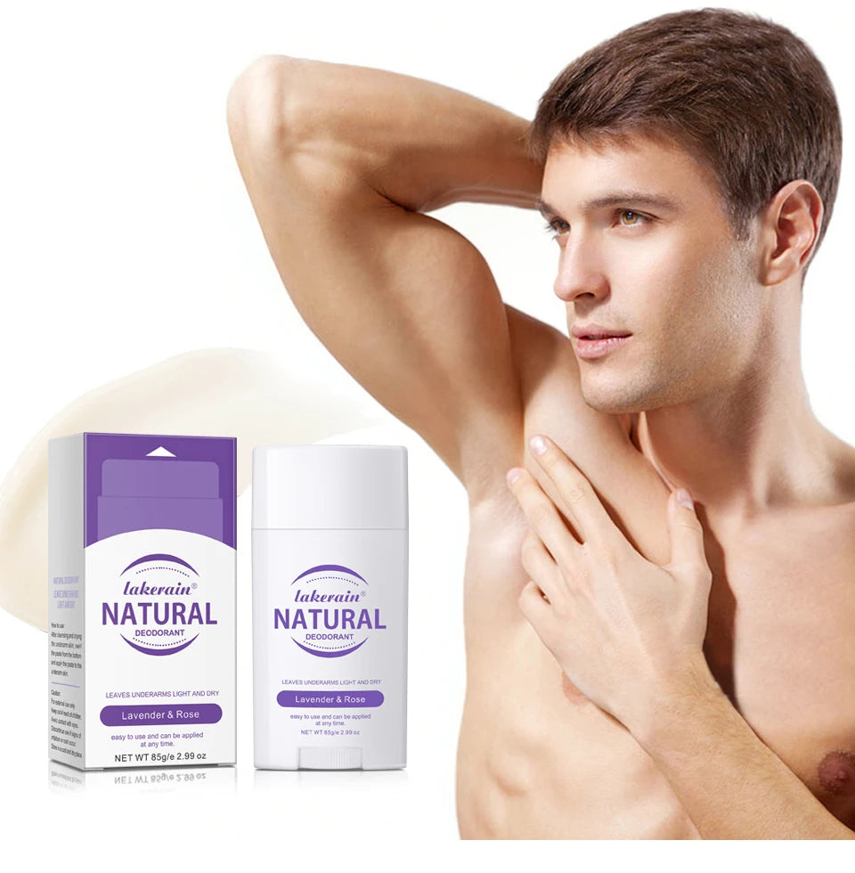 Natural Long-Lasting Solid Deodorant Stick for Fresh Underarm Care
