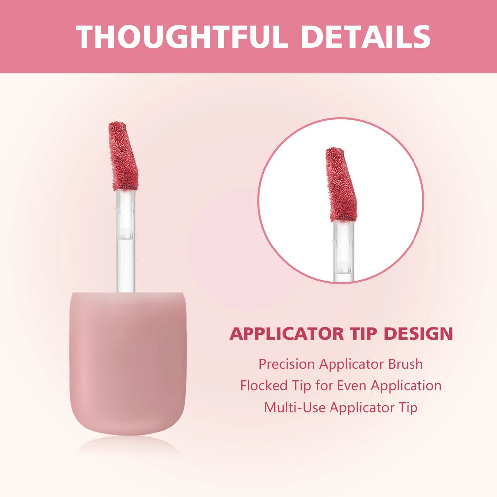 2-in-1 Velvet Matte Lip and Cheek Tint for Natural Daily Makeup