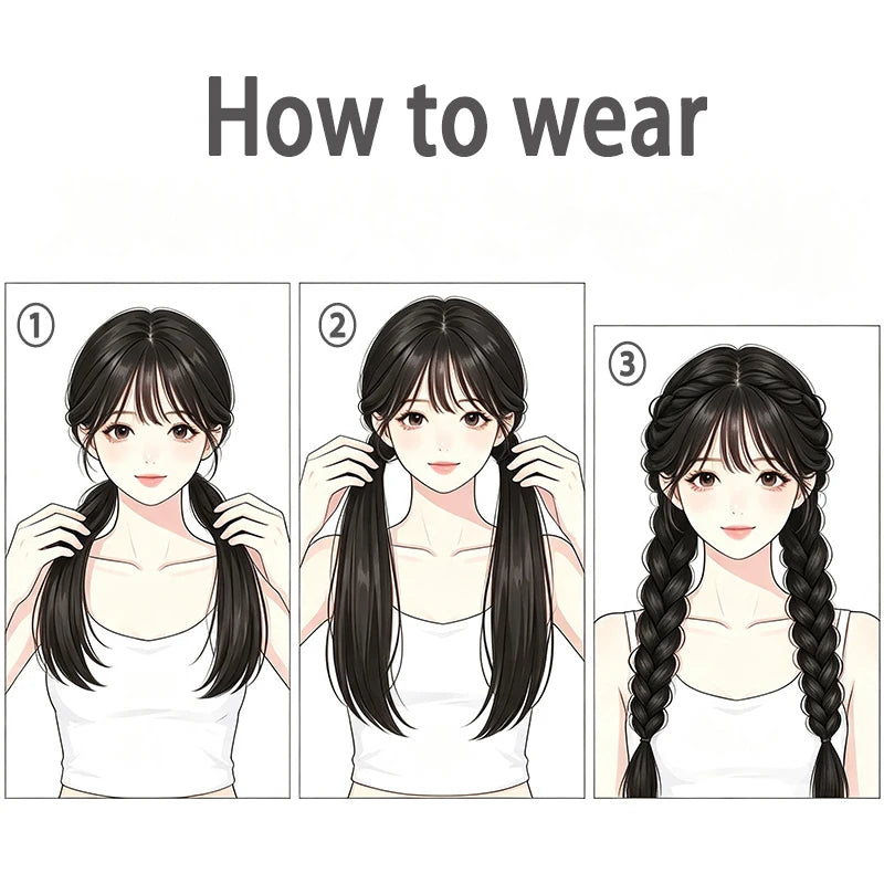 18-Inch Synthetic Fishbone Braid Ponytail Extension - 5
