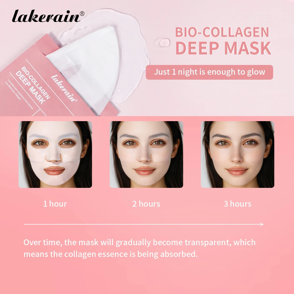 Bio-Collagen Deep Hydrating Face Mask for Pore Tightening and Glow - 3