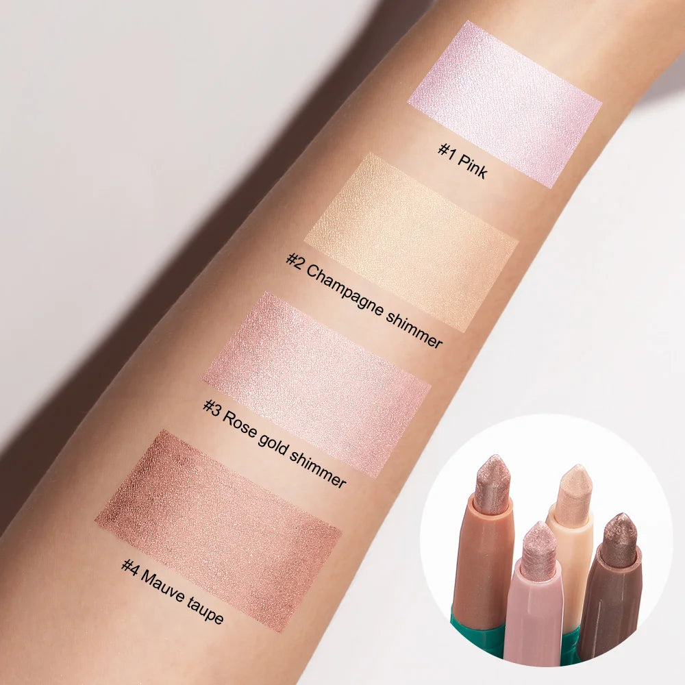Waterproof Shimmer Eyeshadow Stick for Radiant Eye Brightening