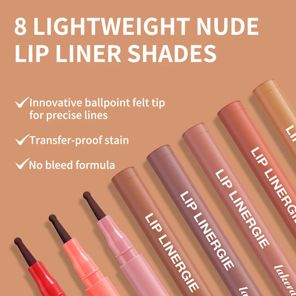 Waterproof Felt Tip Lip Liner Stain for Long Lasting Sculpted Lips - 2