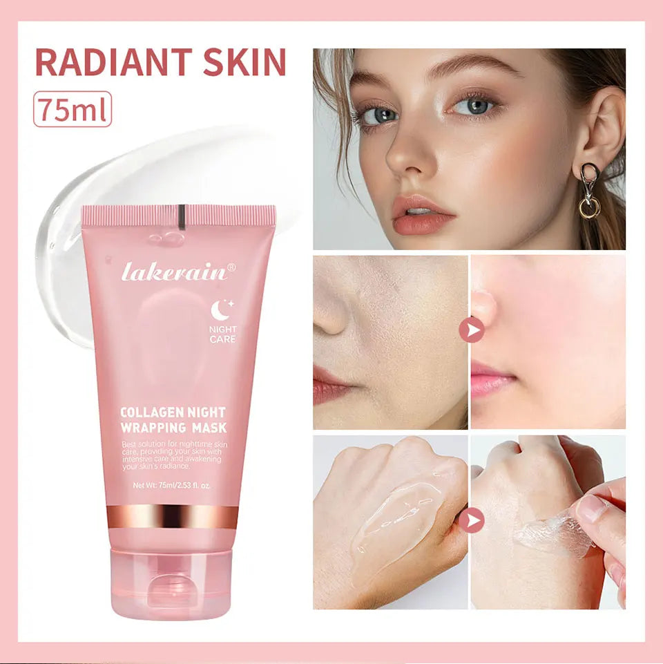 Collagen Overnight Wrapping Peel-Off Mask for Hydrating and Firming Skin