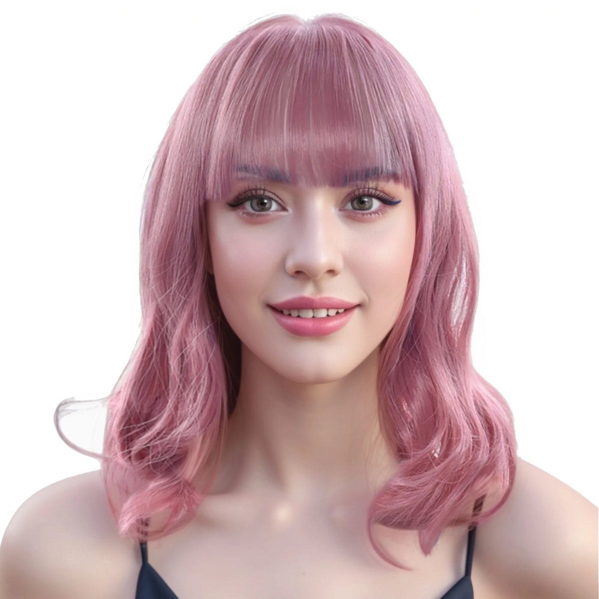 Short Wavy Synthetic Wig for Daily Wear and Cosplay