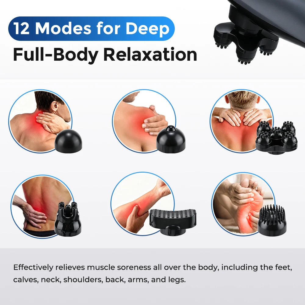 Handheld Electric Percussion Massager for Full Body Pain Relief - 9