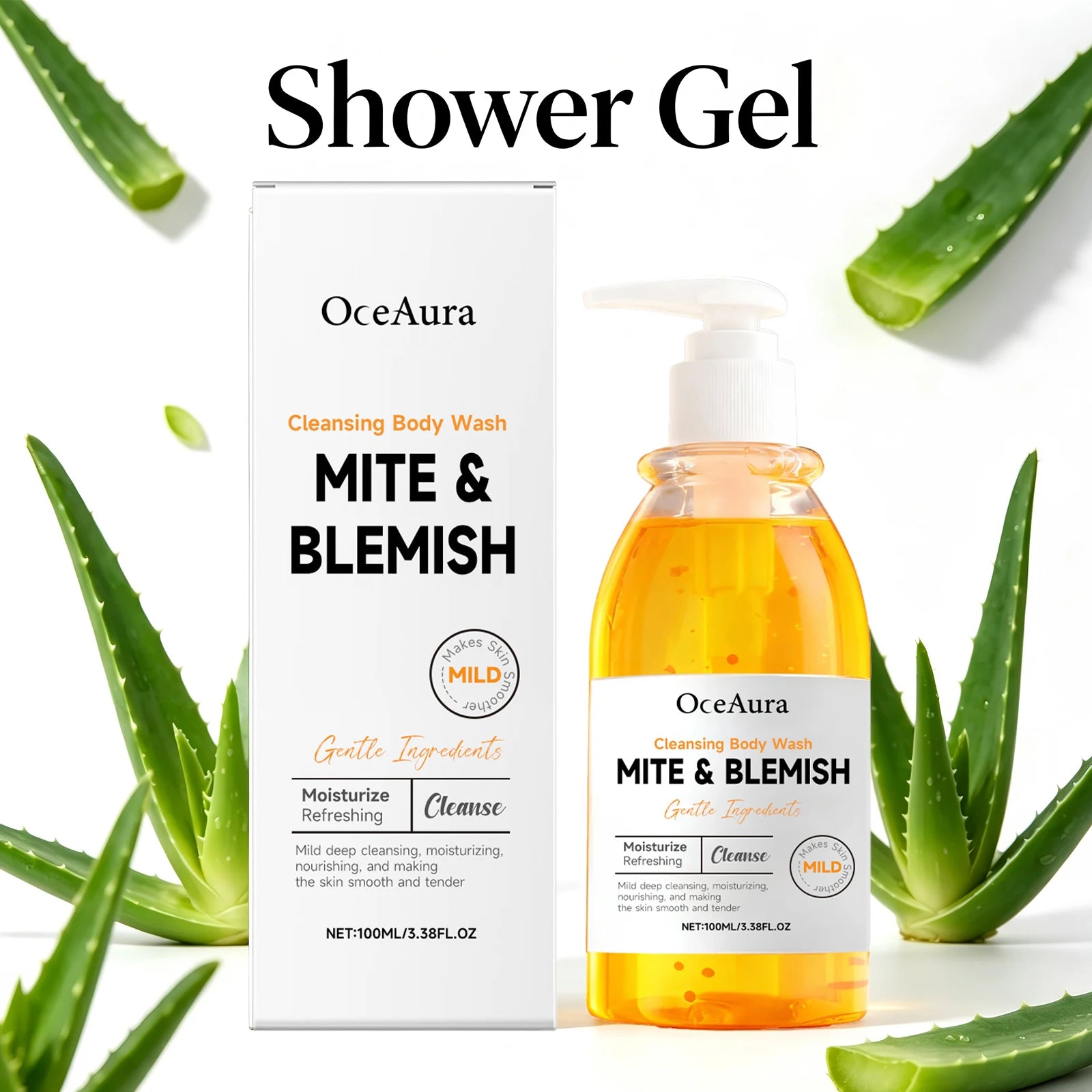 Anti-Mite and Acne Control Cleansing Body Wash for Oily Skin - 3