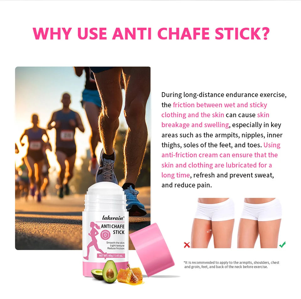 Anti-Chafing Friction Relief Balm Stick for Skin Protection - 8