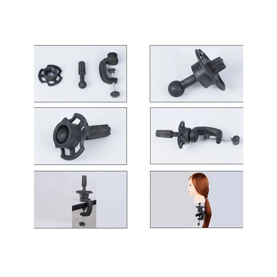Adjustable Table Clamp Wig Stand for Hairstyling - 5