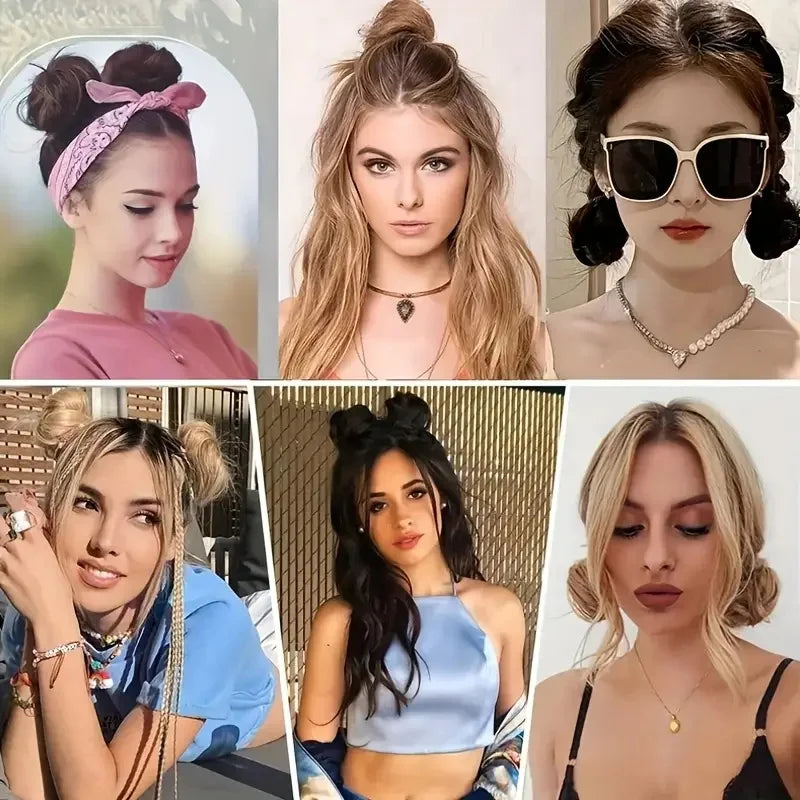 Messy Bun Hair Extension Donut Chignon for Instant Volume and Style - 6