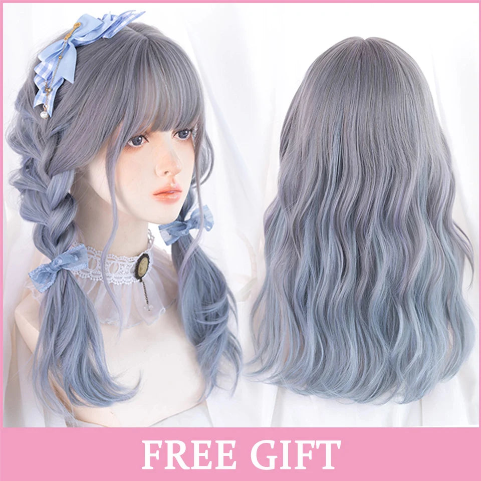 24-Inch Long Pink Cosplay Wig for Costumes - 27
