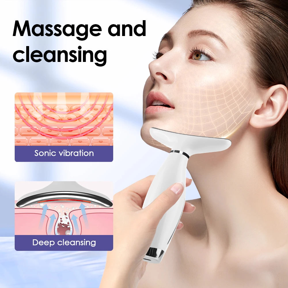 LED Facial and Neck Skin Tightening and Rejuvenation Massager