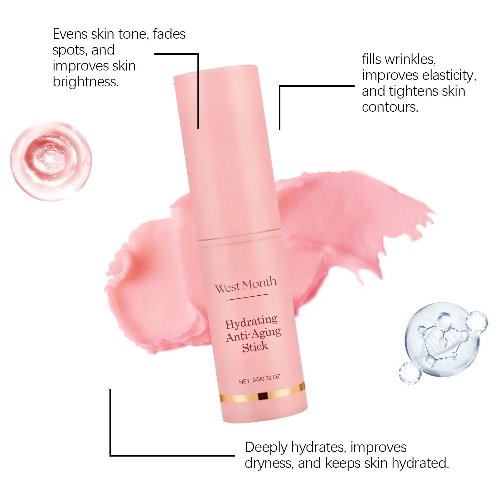 Collagen Anti-Aging Moisturizing Balm Stick for Face Wrinkle Reduction - 18